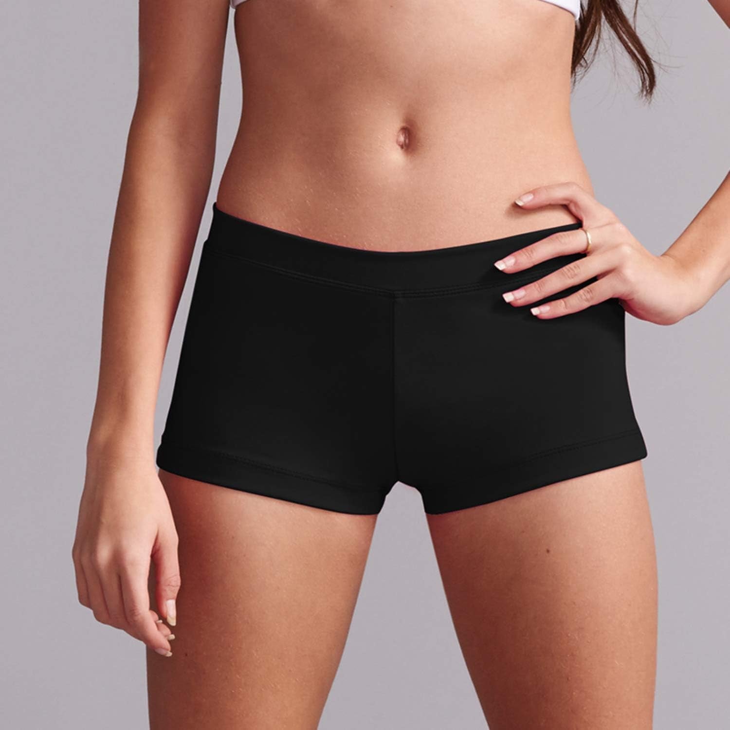 Aosva Girls' Sparkle Dance & Gymnastics Shorts - Stylish Athletic Wear for Ages 2-14