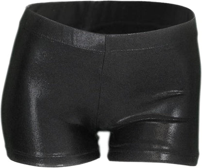 Aosva Girls' Sparkle Dance & Gymnastics Shorts - Stylish Athletic Wear for Ages 2-14