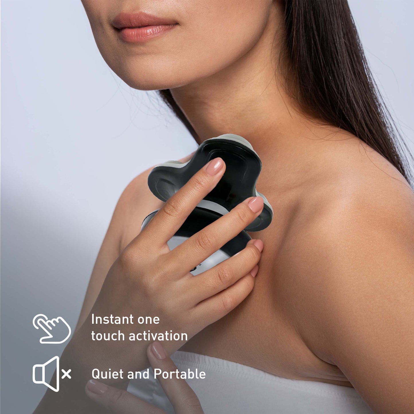 Pursonic Relaxation & Recovery Bundle: Palm-Shaped Massage Glove + Handheld Electric Sport Massager