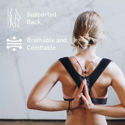 Adjustable Posture Corrector Upper Back, Neck and Clavicle Support