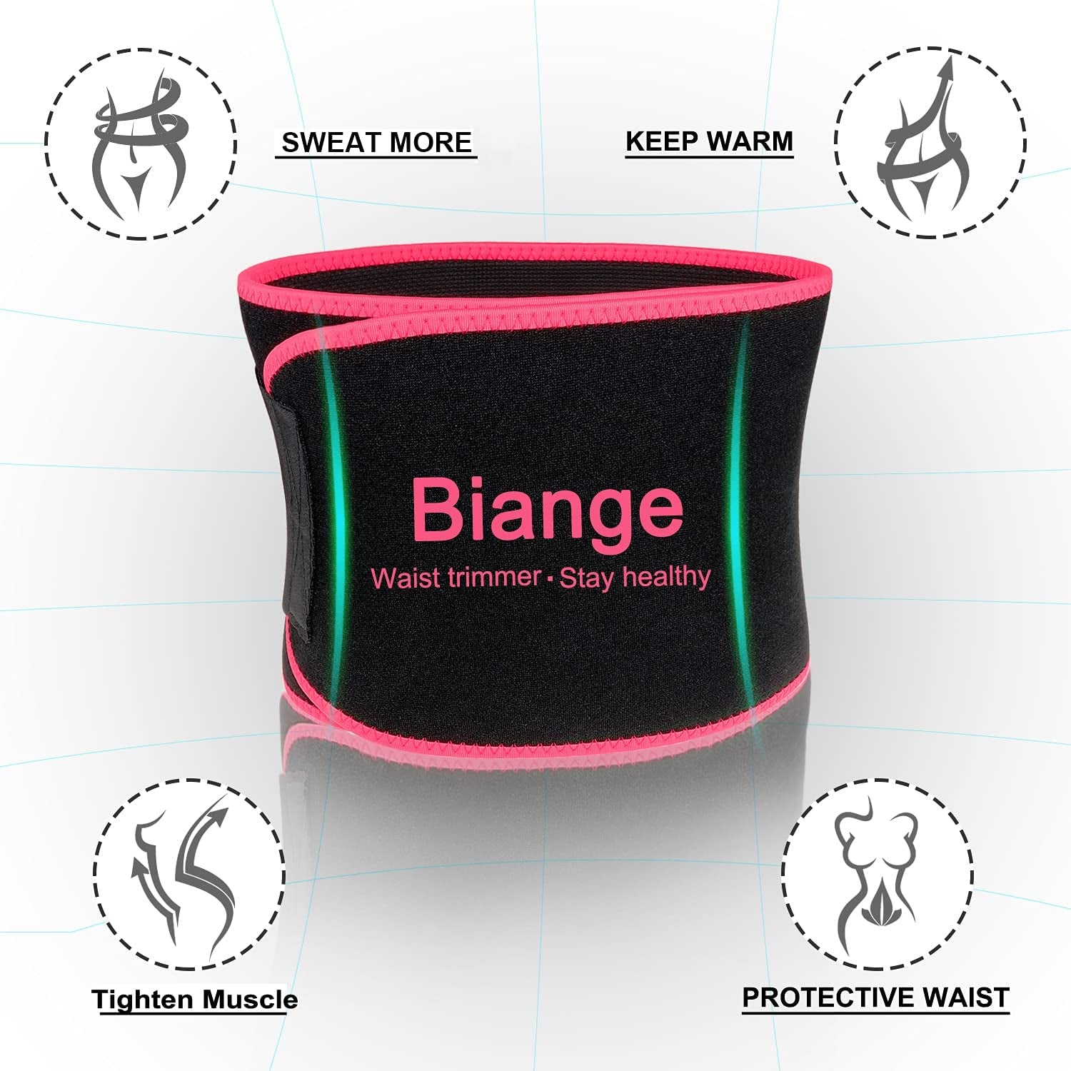 Ultimate Waist Trainer & Sweat Belt for Men and Women - Effective Belly Trimmer & Stomach Wrap