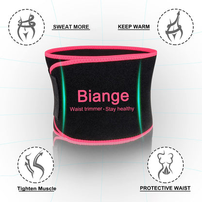 Ultimate Waist Trainer & Sweat Belt for Men and Women - Effective Belly Trimmer & Stomach Wrap