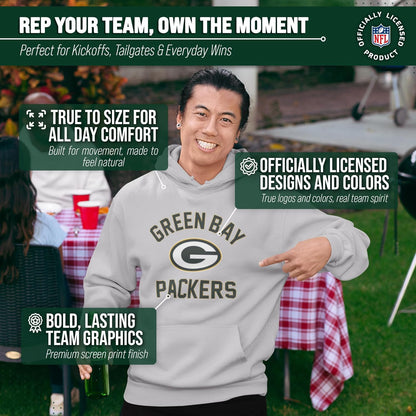 NFL Gameday Hoodie - Officially Licensed Football Hooded Sweatshirt - Cotton Blend Fleece -