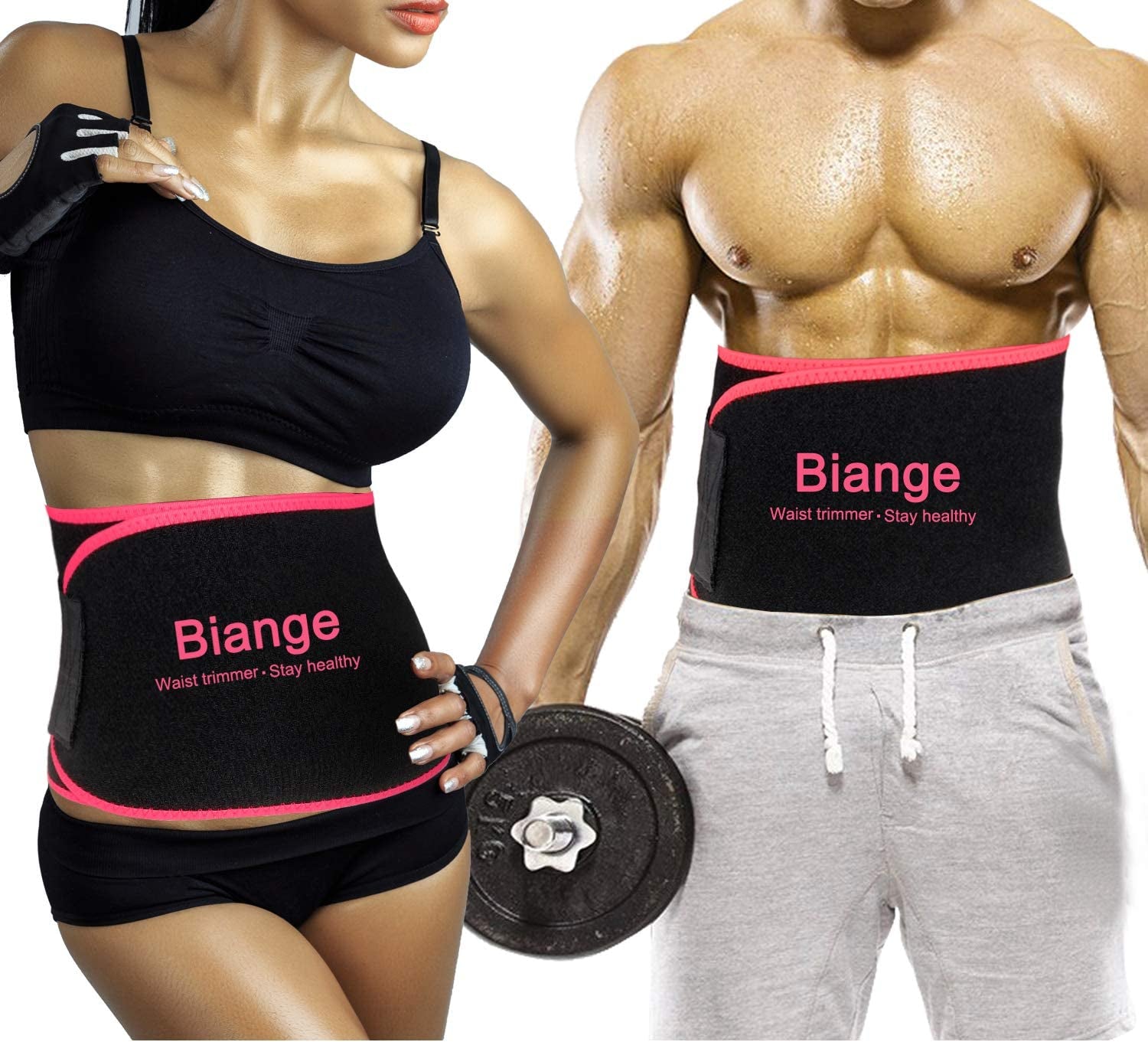 Ultimate Waist Trainer & Sweat Belt for Men and Women - Effective Belly Trimmer & Stomach Wrap