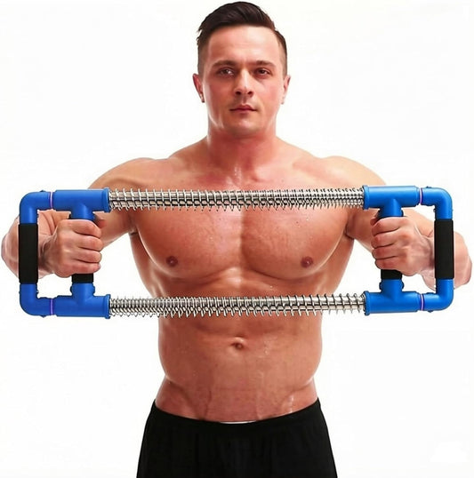 Push down Bar Chest Trainer - Home Workout Equipment for Chest, Arm, Shoulder, Abs and Back - Chest Exerciser Home Gym Strength Trainer