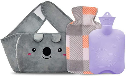 Winter Water Bottle Belt Large Hand Warmer Cute Animal Hot Water Bottle Belt Hot Water Bag Hot Water Cover Bottle Heater