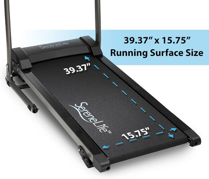 Folding Treadmill Exercise Running Machine - Electric Motorized Running Exercise Equipment for Apartment Home/Office Jogging Compact Folding Easy Assembly