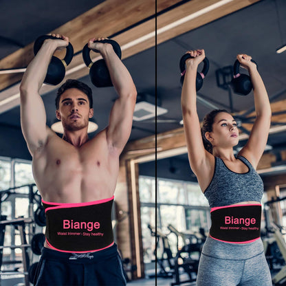 Ultimate Waist Trainer & Sweat Belt for Men and Women - Effective Belly Trimmer & Stomach Wrap