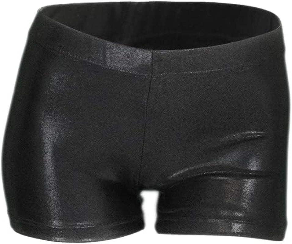 Aosva Girls' Sparkle Dance & Gymnastics Shorts - Stylish Athletic Wear for Ages 2-14