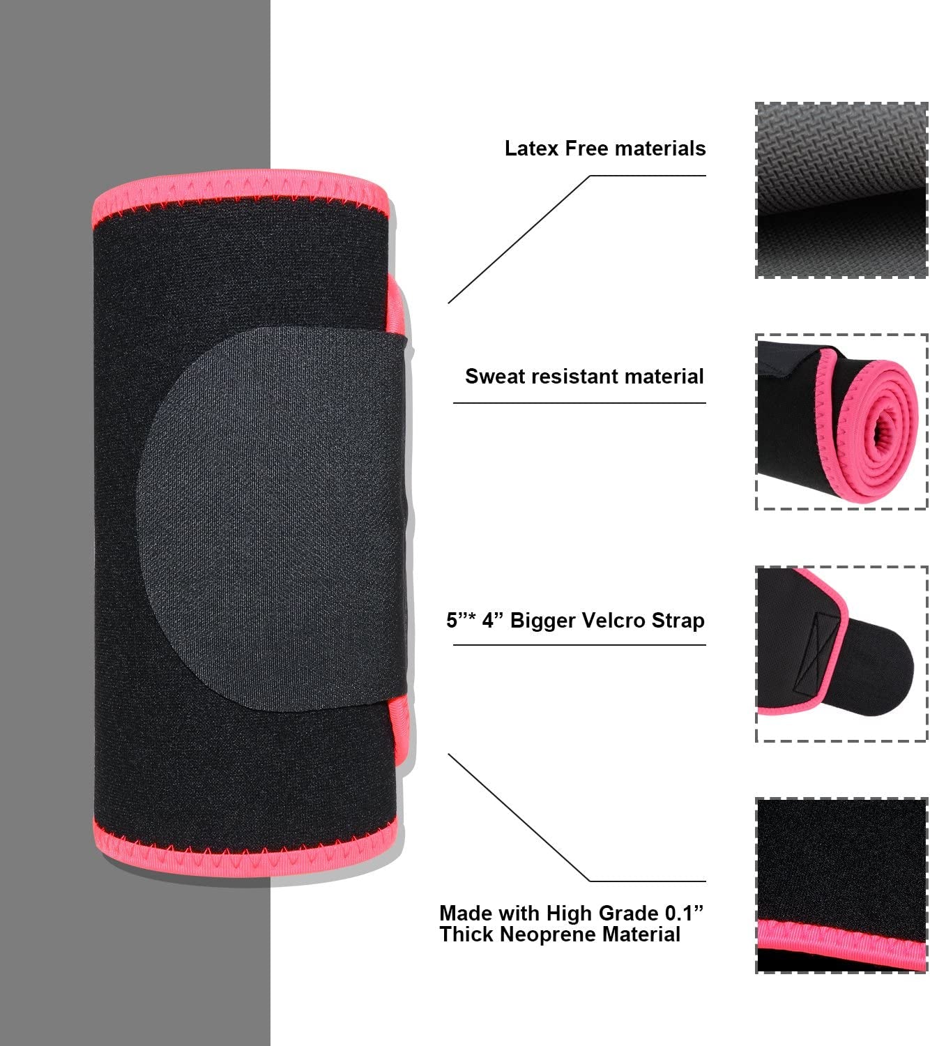 Ultimate Waist Trainer & Sweat Belt for Men and Women - Effective Belly Trimmer & Stomach Wrap
