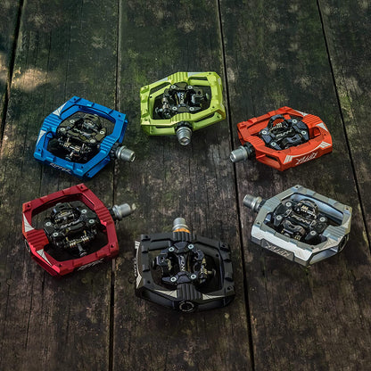 Ripper Mountain Bike Clipless Pedals, Rocker Clip/Spring-Loaded Clip-In Mechanism, Compatible with SPD Cleats, 9/16" Crmo Axle Bicycle Pedals for Mtb/Gravel Cycling
